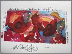 088 Art money 2006-002 - Akvarel p� papir 12 x 18 cm - Alettes Maleri (akvarel og akryl)