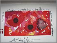 089 Art money 2006-003 - Akvarel p� papir 12 x 18 cm - Alettes Maleri (akvarel og akryl)