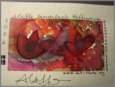 090 Art money 2006-004 - Akvarel p� papir 12 x 18 cm - Alettes Maleri (akvarel og akryl)