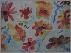 124 Singapore - Akvarel p� papir 59 x 90 cm - Alettes Maleri (akvarel og akryl)