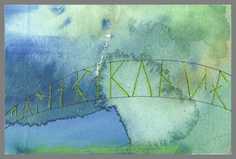 173 Art money 2007-011  Silkeborg - Akvarel p� papir 12 x 18 cm - Alettes Maleri (akvarel og akryl)
