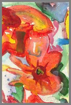 238 Art-money 2009-02 - Akvarel p� papir 18 x 12 cm - Alettes Maleri (akvarel og akryl)